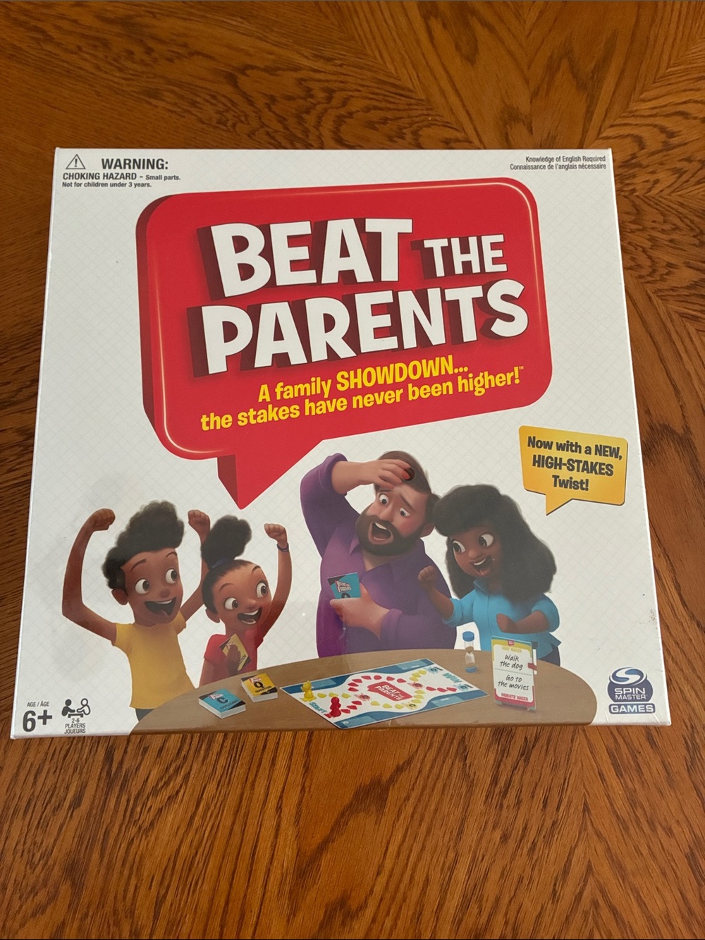 Beat The Parents Family Board Game - Red